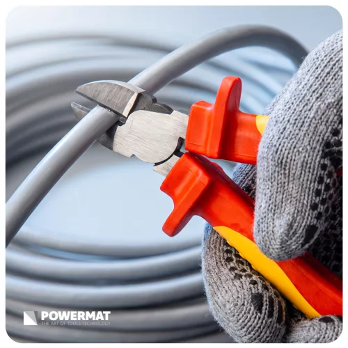 Szigetelt villanyszerelő szerszámkészlet 1000 V, VDE, 8 részes, tokban, PM-ZW-8ZI – Powermat (PM1604)