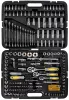Dugókulcs készlet 216 részes, 1/2", 3/8" és 1/4", CrV, kofferben, PM-ZKNB-216SU-PRO – Powermat (PM1613)