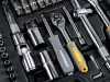 Dugókulcs készlet 108 részes, 1/2" és 1/4", CrV, kofferben, PM-ZKNB-108SU – Powermat (PM1614)
