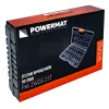 Csavarkiszedő készlet 25 részes, 1/8"–7/8", 42CrMo acél, kofferben, PM-ZWDS-25T – Powermat (PM1618)