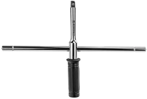 Összecsukható keresztkulcs kerékcseréhez 1/2", 40 cm, 17–23 mm dugófejekkel, PM-KLDK-400T – Powermat (PM1619)