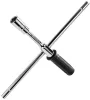 Összecsukható keresztkulcs kerékcseréhez 1/2", 40 cm, 17–23 mm dugófejekkel, PM-KLDK-400T – Powermat (PM1619)