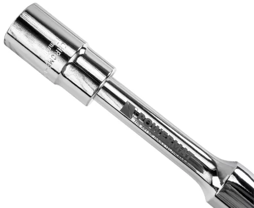 Összecsukható keresztkulcs kerékcseréhez 1/2", 40 cm, 17–23 mm dugófejekkel, PM-KLDK-400T – Powermat (PM1619)