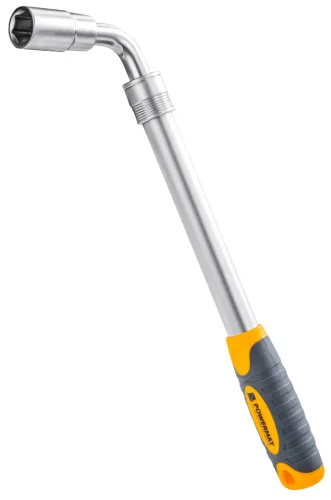 Teleszkópos kerékkulcs 1/2", állítható hosszúság, 17–23 mm dugófejekkel, PM-KLDK-530T – Powermat (PM1620)