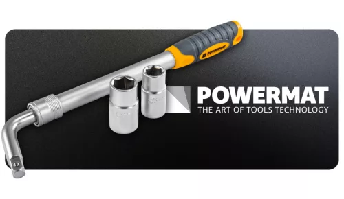 Teleszkópos kerékkulcs 1/2", állítható hosszúság, 17–23 mm dugófejekkel, PM-KLDK-530T – Powermat (PM1620)