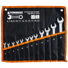   Csillag-villáskulcs készlet 12 részes, 6–22 mm, CrV, PM-KPLO-12SU – Powermat (PM1621)