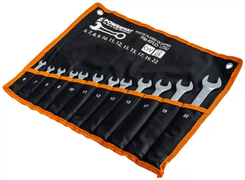 Csillag-villáskulcs készlet 12 részes, 6–22 mm, CrV, PM-KPLO-12SU – Powermat (PM1621)