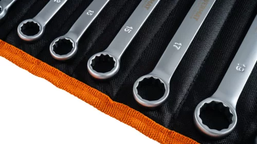 Csillag-villáskulcs készlet 12 részes, 6–22 mm, CrV, PM-KPLO-12SU – Powermat (PM1621)