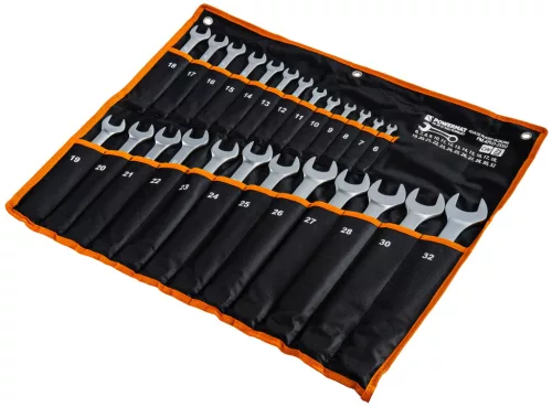 Csillag-villáskulcs készlet 25 részes, 6–32 mm, CrV, PM-KPLO-25SU – Powermat (PM1623)