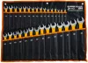 Csillag-villáskulcs készlet 30 részes, gumírozott nyéllel, 6–32 mm, CrV, PM-KPLO-30SU-PRO – Powermat (PM1624)