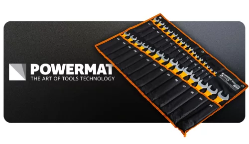 Csillag-villáskulcs készlet 30 részes, gumírozott nyéllel, 6–32 mm, CrV, PM-KPLO-30SU-PRO – Powermat (PM1624)
