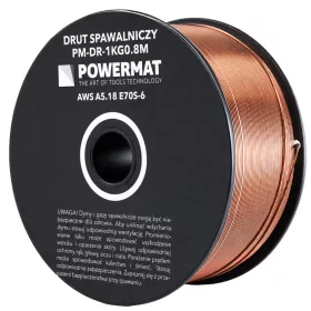   Hegesztőhuzal SG2 0,8 mm, 1 kg, rezezett, MIG/MAG, PM-DR-1KG0.8M – Powermat (PM1625)