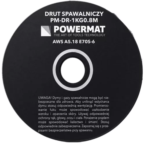 Hegesztőhuzal SG2 0,8 mm, 1 kg, rezezett, MIG/MAG, PM-DR-1KG0.8M – Powermat (PM1625)