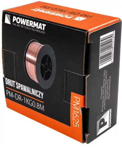 Hegesztőhuzal SG2 0,8 mm, 1 kg, rezezett, MIG/MAG, PM-DR-1KG0.8M – Powermat (PM1625)