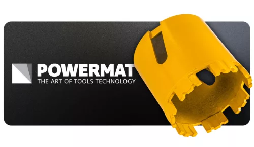 Gyémánt dobozfúró szegmenses 83 mm, M14, 95 mm hossz, betonhoz, PM-DWK-83x95M14M – Powermat (PM1626)