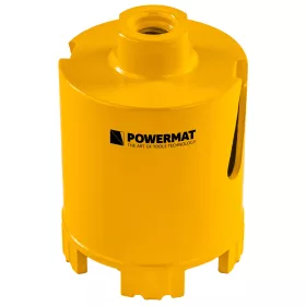   Gyémánt dobozfúró szegmenses 68 mm, M14, 95 mm hossz, betonhoz, PM-DWK-68x95M14M – Powermat (PM1627)