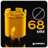 Gyémánt dobozfúró szegmenses 68 mm, M14, 95 mm hossz, betonhoz, PM-DWK-68x95M14M – Powermat (PM1627)