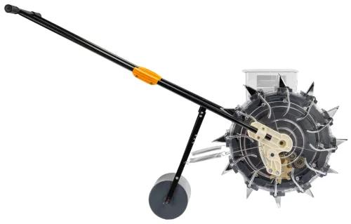 Kézi tolós vetőgép, szemenkénti vetés, 3,7 kg tartály, kukoricához, babhoz, PM-SRO-25T – Powermat (PM1628)
