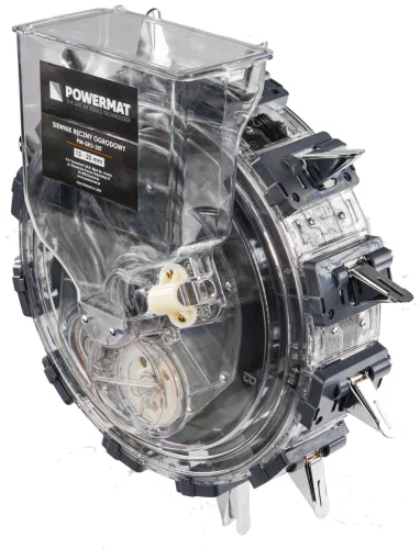 Kézi tolós vetőgép, szemenkénti vetés, 3,7 kg tartály, kukoricához, babhoz, PM-SRO-25T – Powermat (PM1628)