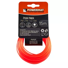   Damil fűkaszához 1,6 mm × 15 m, kerek keresztmetszet, PM-ZTN-1.6-15M – Powermat (PM1631)
