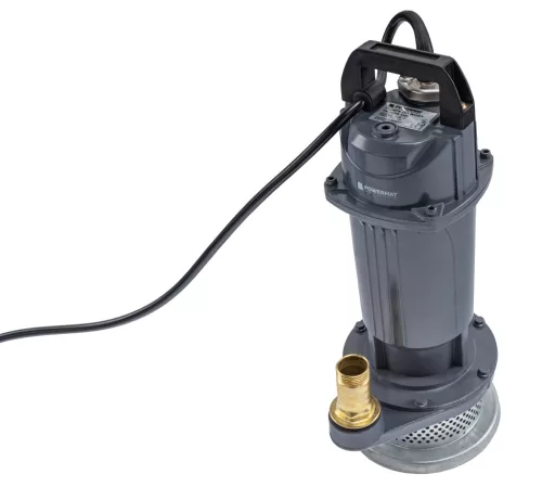 Merülőszivattyú tiszta és szennyezett vízhez 550 W, 7500 l/óra, 14 m, PM-PDWB-550T – Powermat (PM1639)