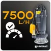 Merülőszivattyú úszókapcsolóval, szennyezett vízhez 550 W, 7500 l/óra, PM-PDWB-550TP – Powermat (PM1640)