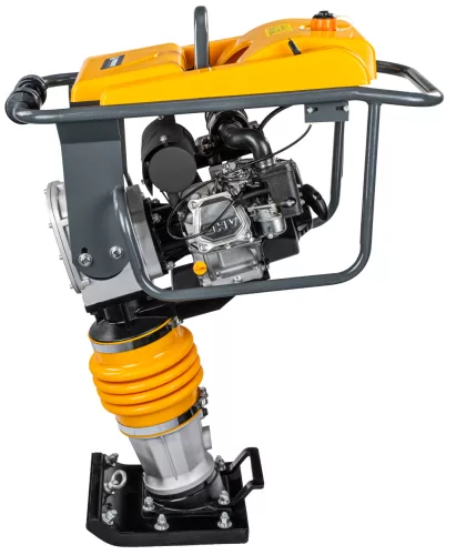 Benzinmotoros döngölőbéka 6,5 LE, 13 kN ütőerő, 65 cm tömörítési mélység, PM-SUS-80TLC – Powermat (PM1643)