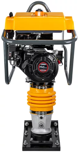 Benzinmotoros döngölőbéka 6,5 LE, 13 kN ütőerő, 65 cm tömörítési mélység, PM-SUS-80TLC – Powermat (PM1643)