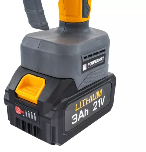 Akkus láncfűrész és metszőolló teleszkópos nyéllel, 21 V, 2 × 3 Ah, PM-PSWA-21V-3M – Powermat (PM1644)