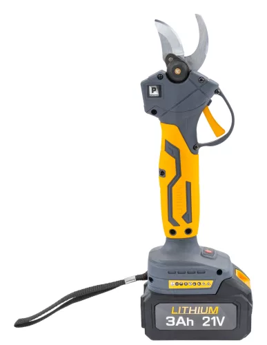 Akkus láncfűrész és metszőolló teleszkópos nyéllel, 21 V, 2 × 3 Ah, PM-PSWA-21V-3M – Powermat (PM1644)