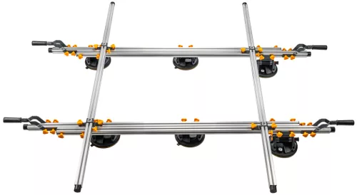 Nagyformátumú lapemelő keret 6 vákuumos tapadókoronggal, 150 kg, 205–330 cm, PM-RDPP-150M – Powermat (PM1649)