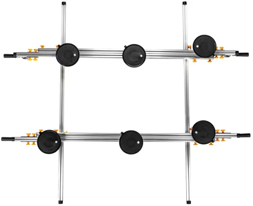 Nagyformátumú lapemelő keret 6 vákuumos tapadókoronggal, 150 kg, 205–330 cm, PM-RDPP-150M – Powermat (PM1649)