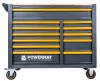 Szerszámos kocsi 12 fiókos, üres, fa munkalappal, 116 × 45,5 × 96,5 cm, PM-SN-471MP – Powermat (PM1661)