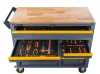 Szerszámkocsi 471 részes szerszámkészlettel, 12 fiók, fa munkalap, PM-SN-471M – Powermat (PM1662)