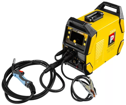 Inverteres hegesztőgép és plazmavágó MIG/MAG, MMA, TIG, CUT, 220 A, 230 V, PM-PAS-220L – Powermat (PM1671)