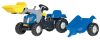 Pedálos traktor homlokrakodóval és pótkocsival, New Holland T7040, 2, 5 éves kortól, Rolly Toys rollyKid
