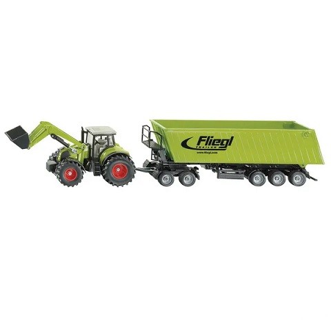 S01949 Claas Axion + palettaszállító utánfutó