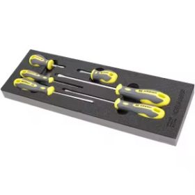 Csavarhúzó készlet, lapos, 6 részes