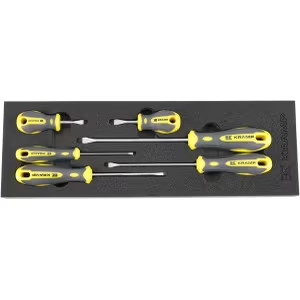 Csavarhúzó készlet, lapos, 6 részes