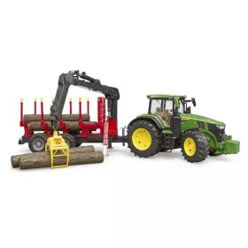 John Deere 7R 350 rönkszállító pótkocsival